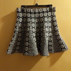Black and white skirt